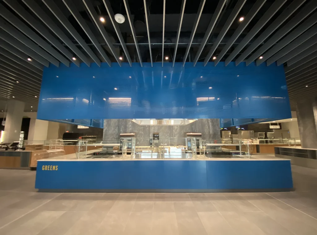 University of Victoria food court steel work done by Silver Fern Stainless