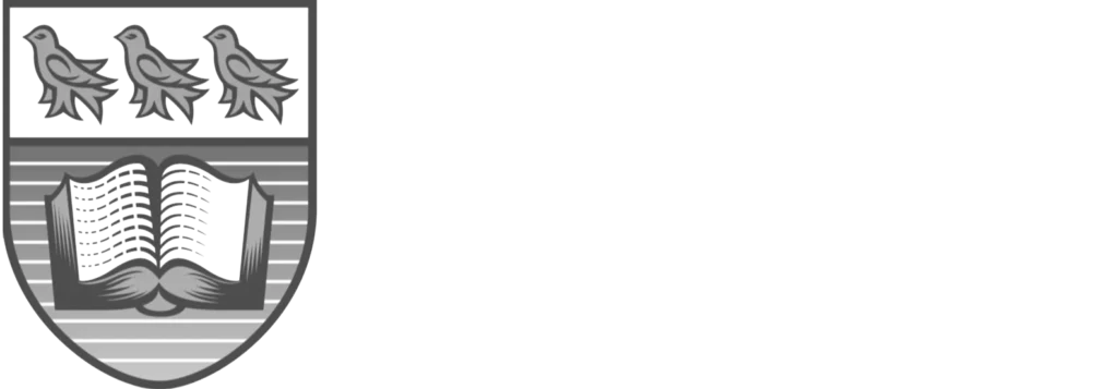 University of Victoria all white logo